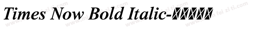 Times Now Bold Italic字体转换